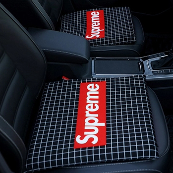 Supreme 車用クッションカバー 肌触り良いシートクッション シュプリーム 人気ブランド