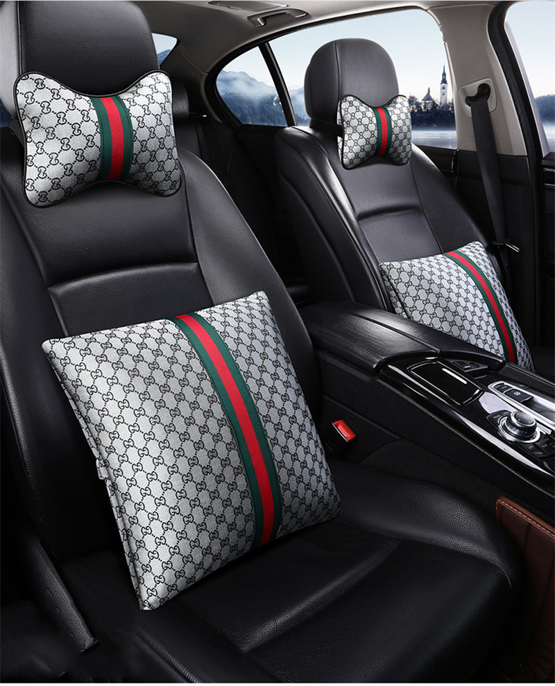 グッチネックピローシート gucci腰当てクッション カー用品 4個セット