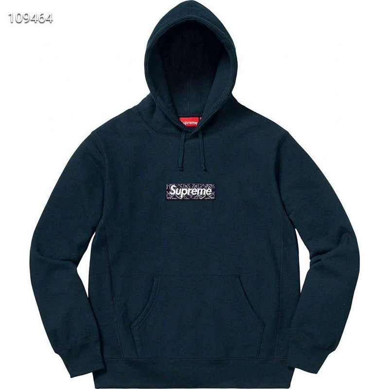 シュプリーム パーカー バンダナ ボックスロゴ supreme 裏起毛 厚手