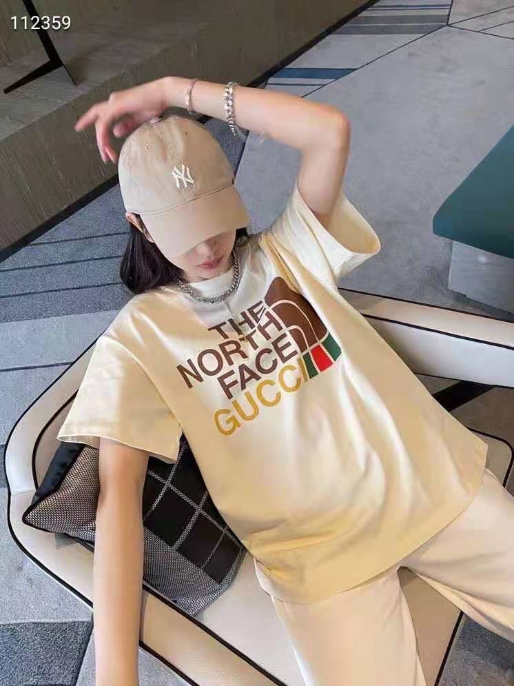 品質保証 GUCCI ロゴプリントT / THE NORTH Tシャツ グッチ FACE Face