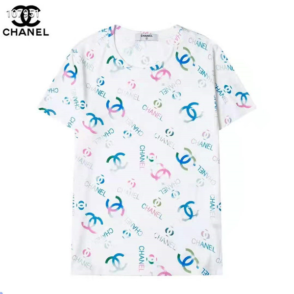 Chanel Tシャツ 半袖 シャネルロゴ クルーネック 夏