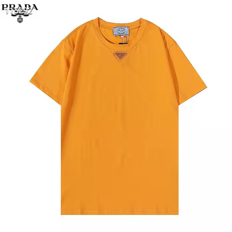 プラダ Tシャツ Prada 半袖 t-shirt プリントロゴ カジュアル 男女兼用