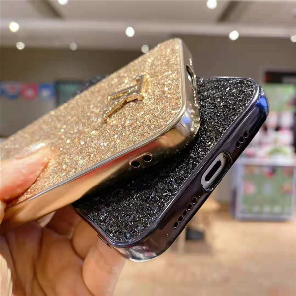 LV アイフォン12カバー キラキラ ヴィトンiPhone12miniケース LV
