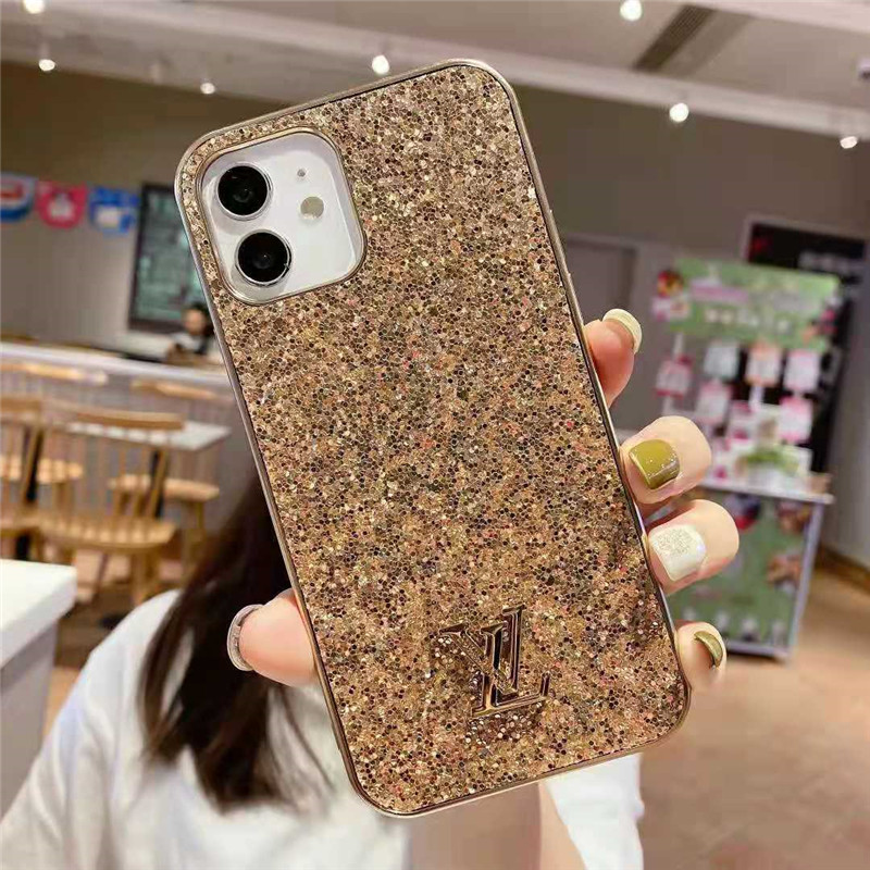 LV アイフォン12カバー キラキラ ヴィトンiPhone12miniケース LV