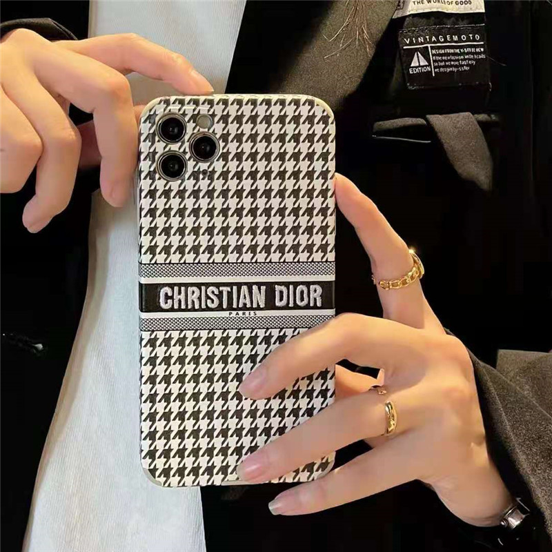 Dior iPhone12ケース ディオールiPhone12proケース 千鳥格子 dior 