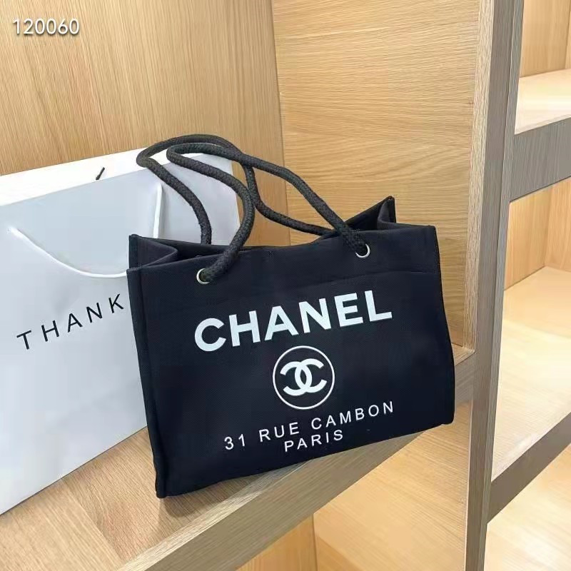 シャネル トートバッグ キャンバス ショルダーバッグ CHANEL